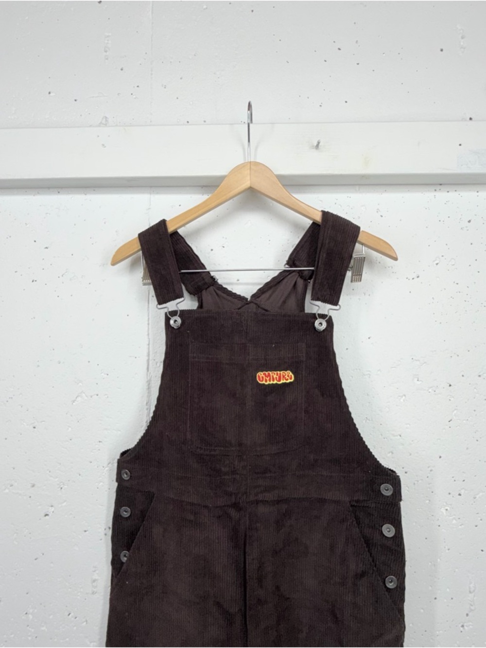 Empyre Men’s Size Small Loose Sk8 Brown Java Corduroy Overalls - Picture 4 of 12